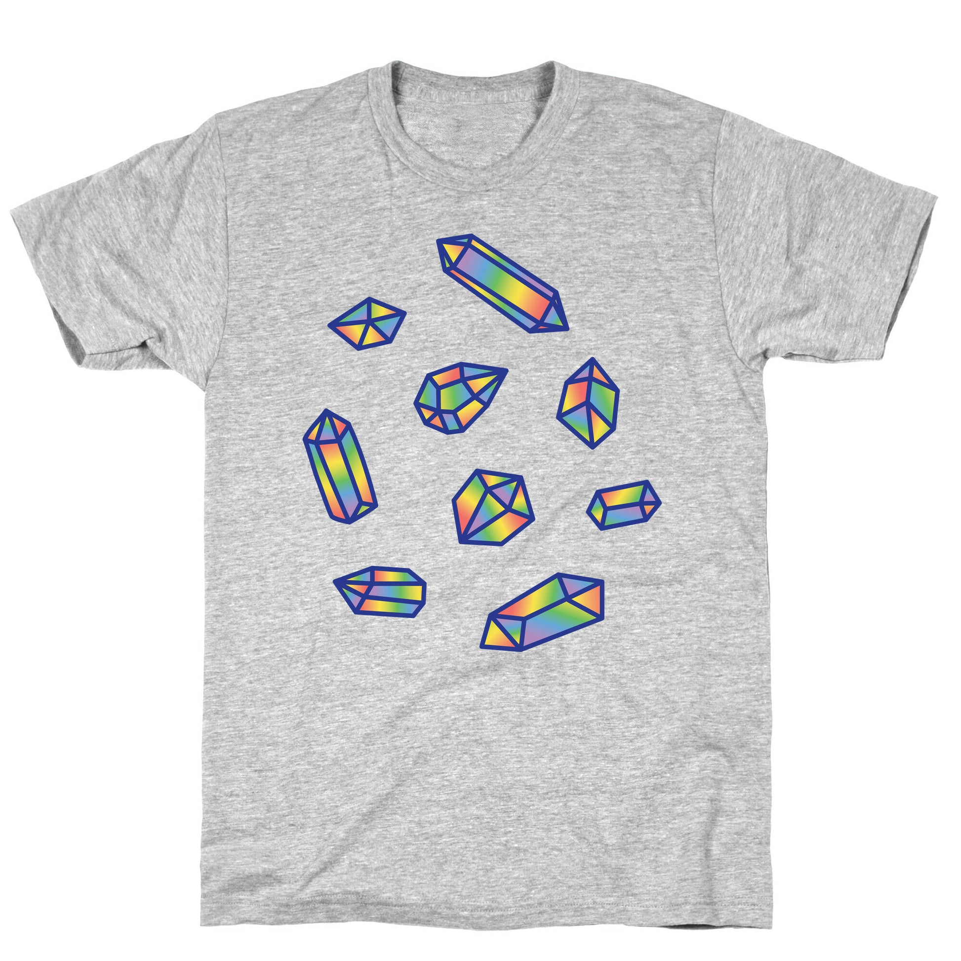 Rainbow Crystal Pattern T-Shirt