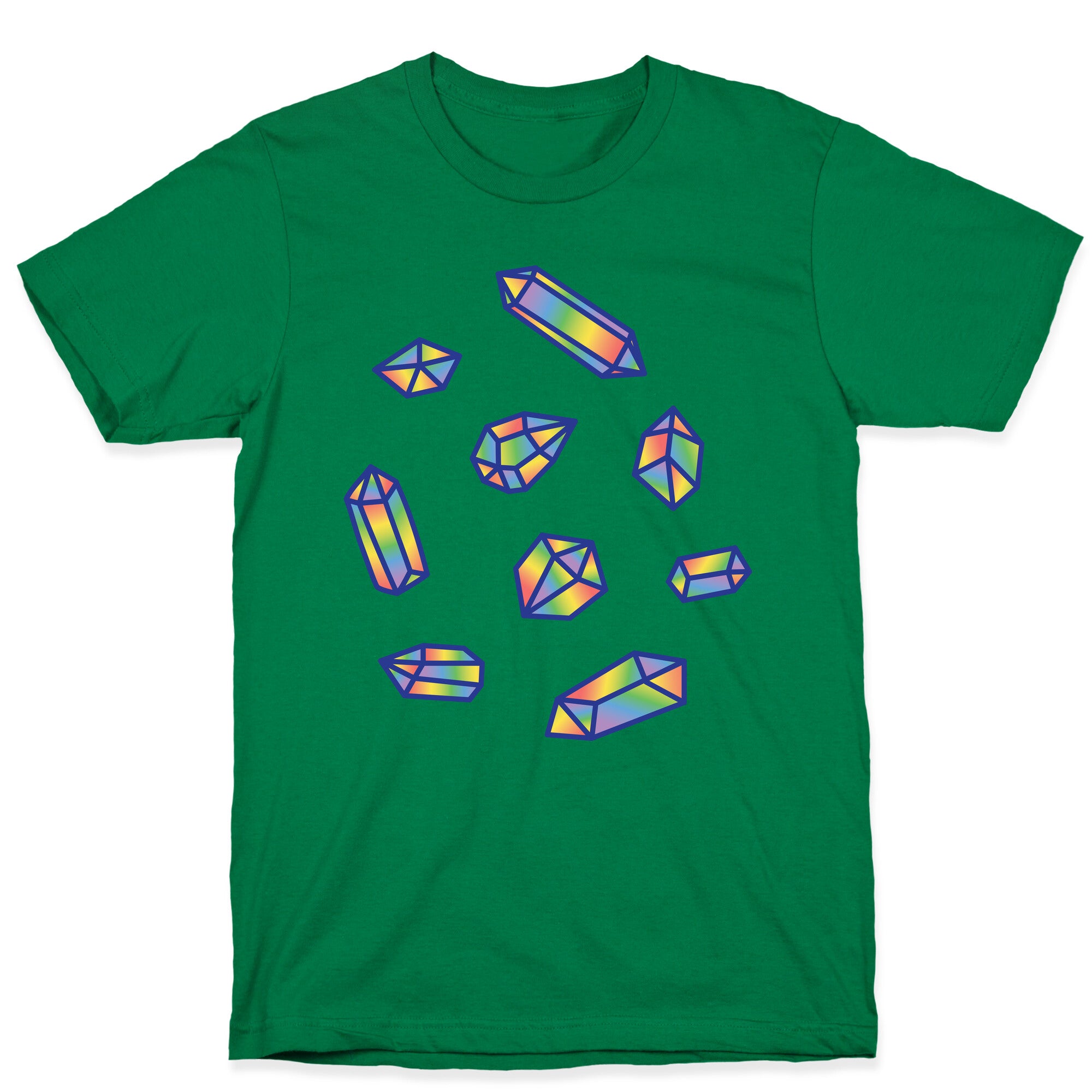 Rainbow Crystal Pattern T-Shirt