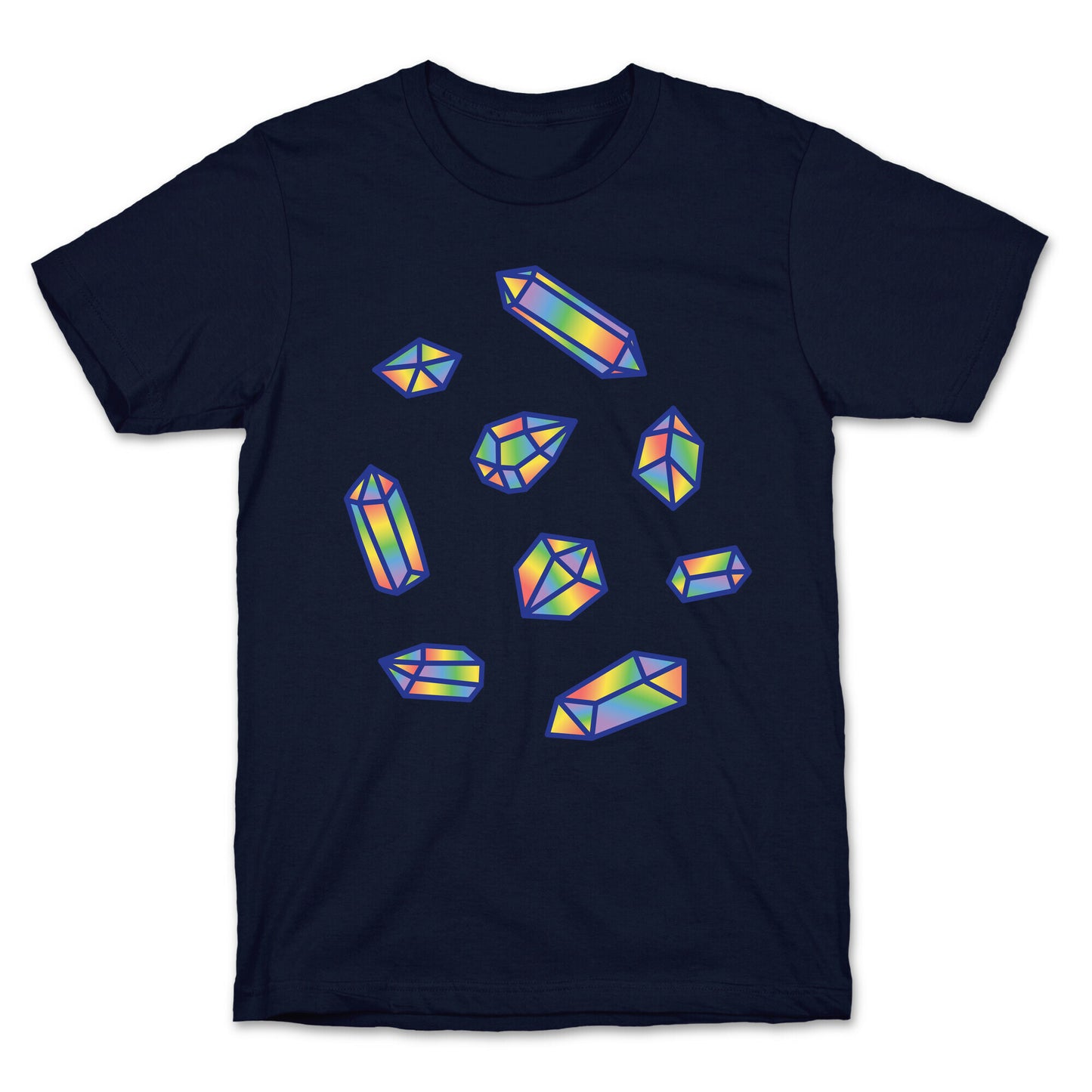 Rainbow Crystal Pattern T-Shirt