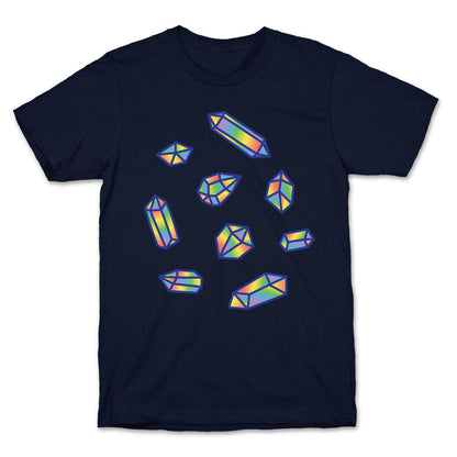 Rainbow Crystal Pattern T-Shirt