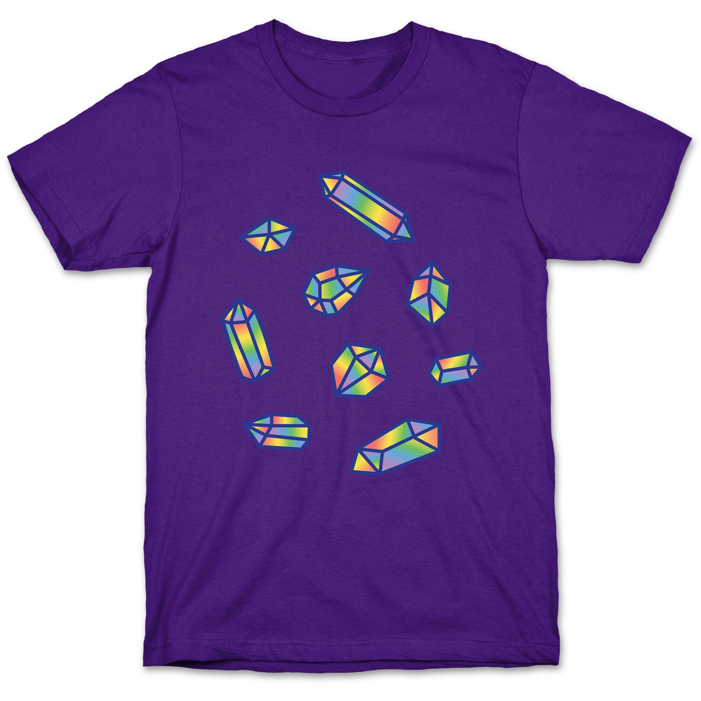 Rainbow Crystal Pattern T-Shirt