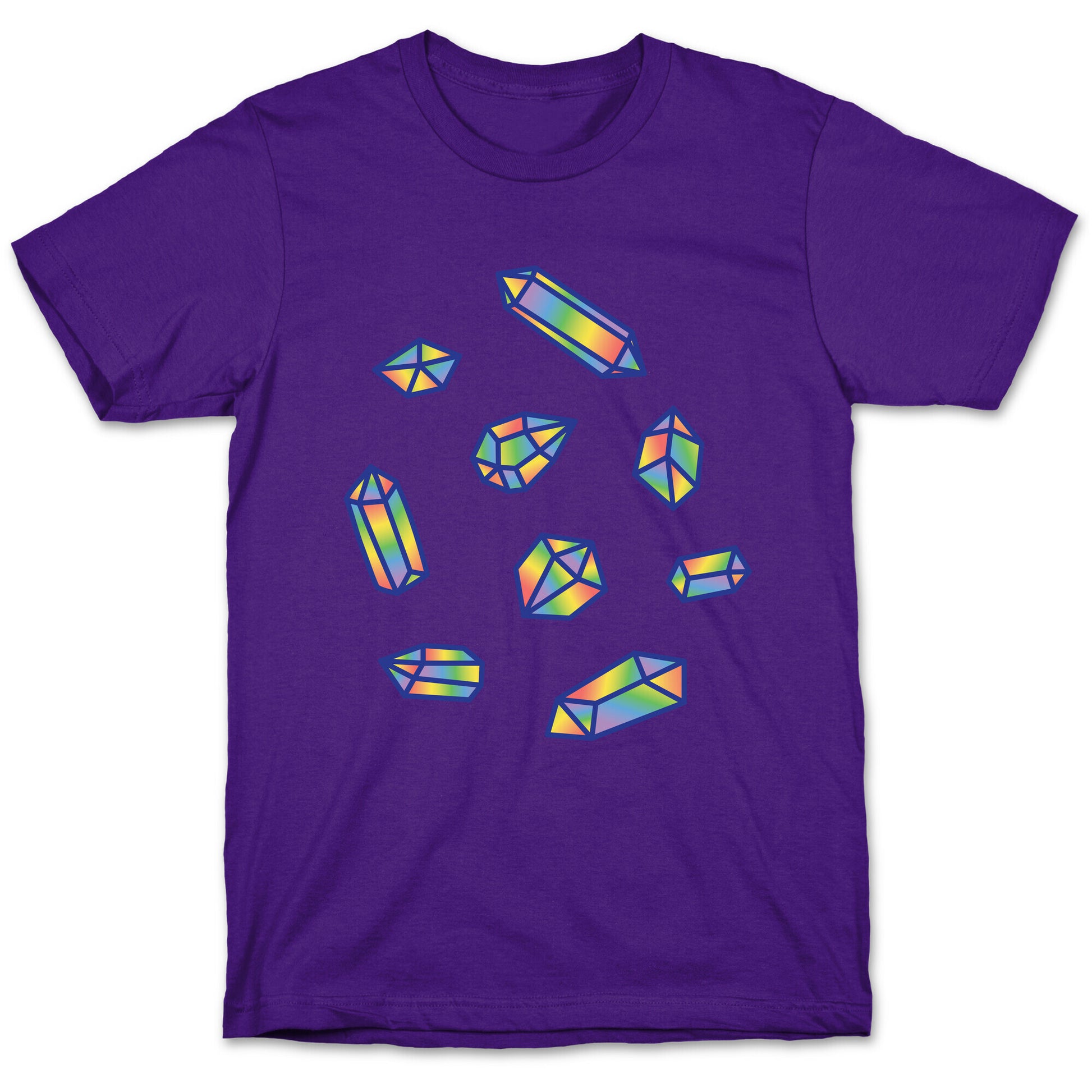 Rainbow Crystal Pattern T-Shirt