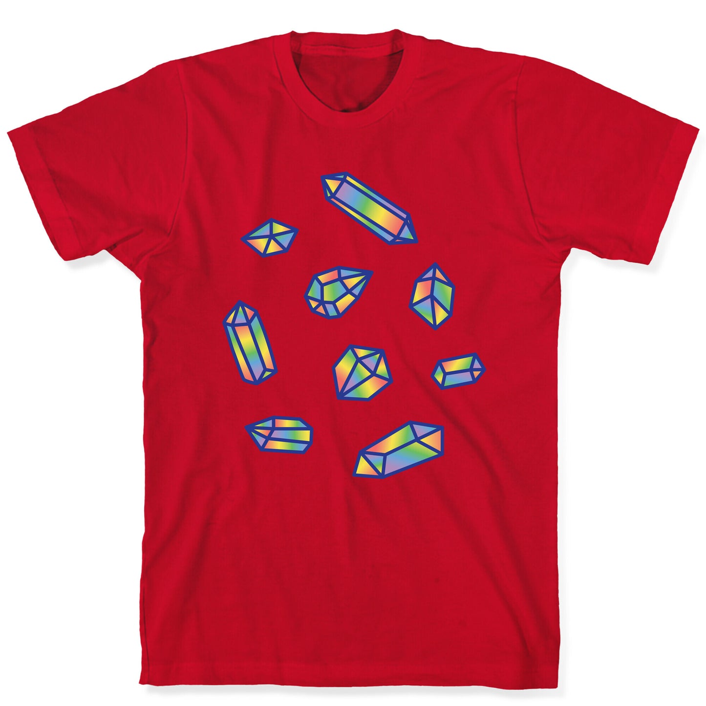 Rainbow Crystal Pattern T-Shirt