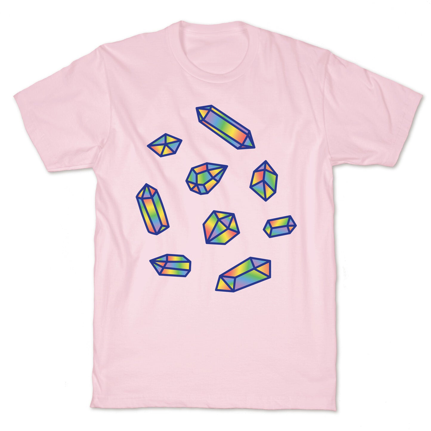 Rainbow Crystal Pattern T-Shirt