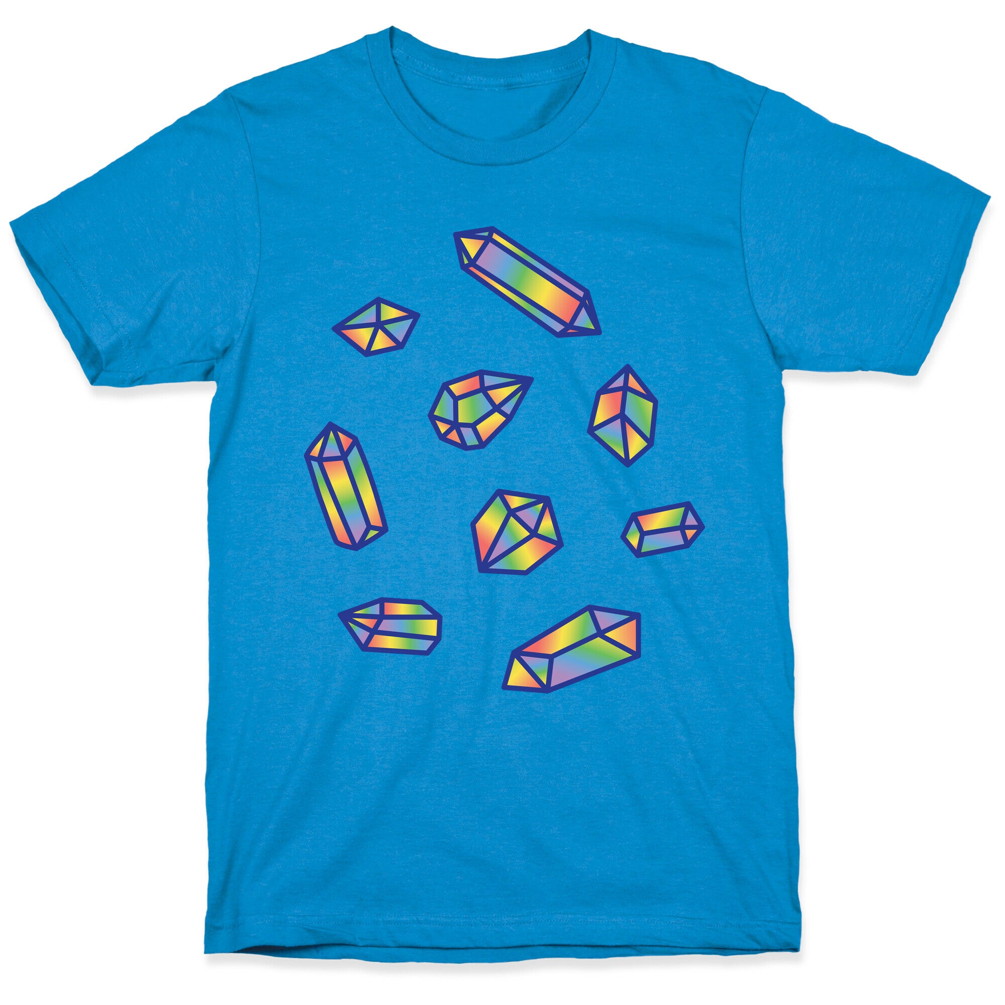 Rainbow Crystal Pattern T-Shirt