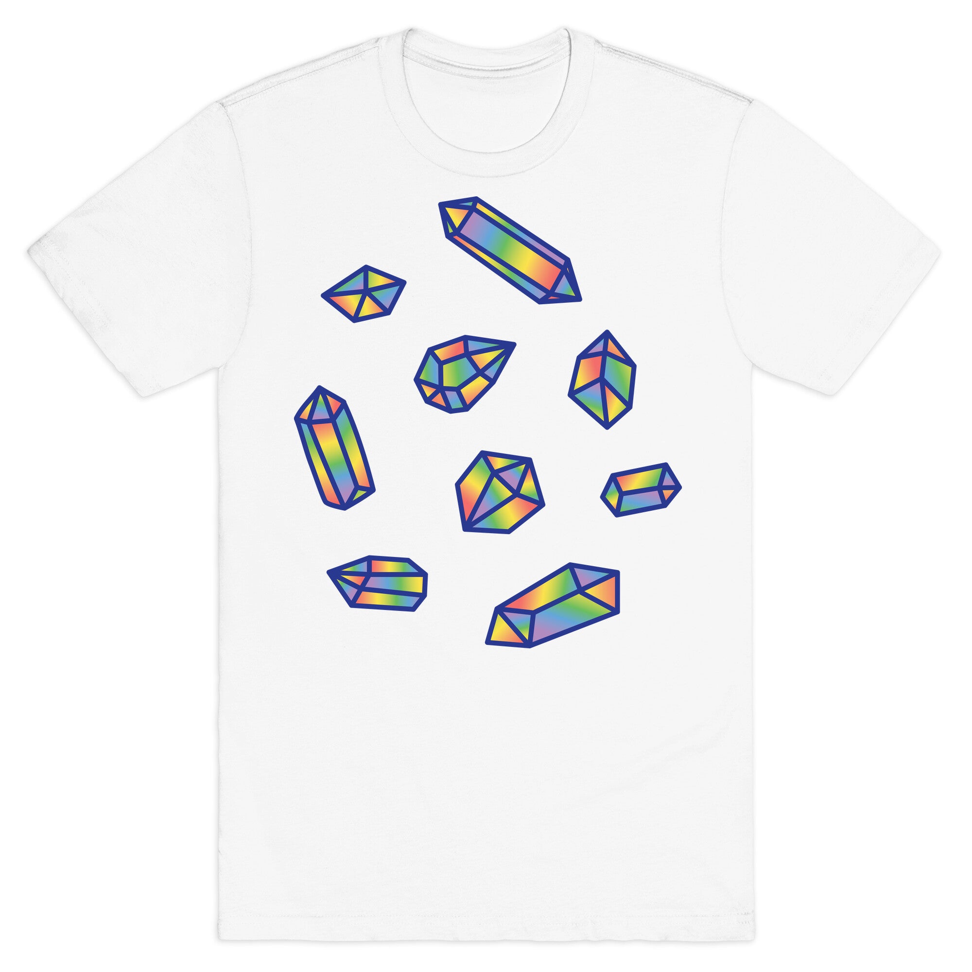 Rainbow Crystal Pattern T-Shirt