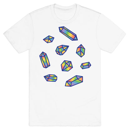 Rainbow Crystal Pattern T-Shirt