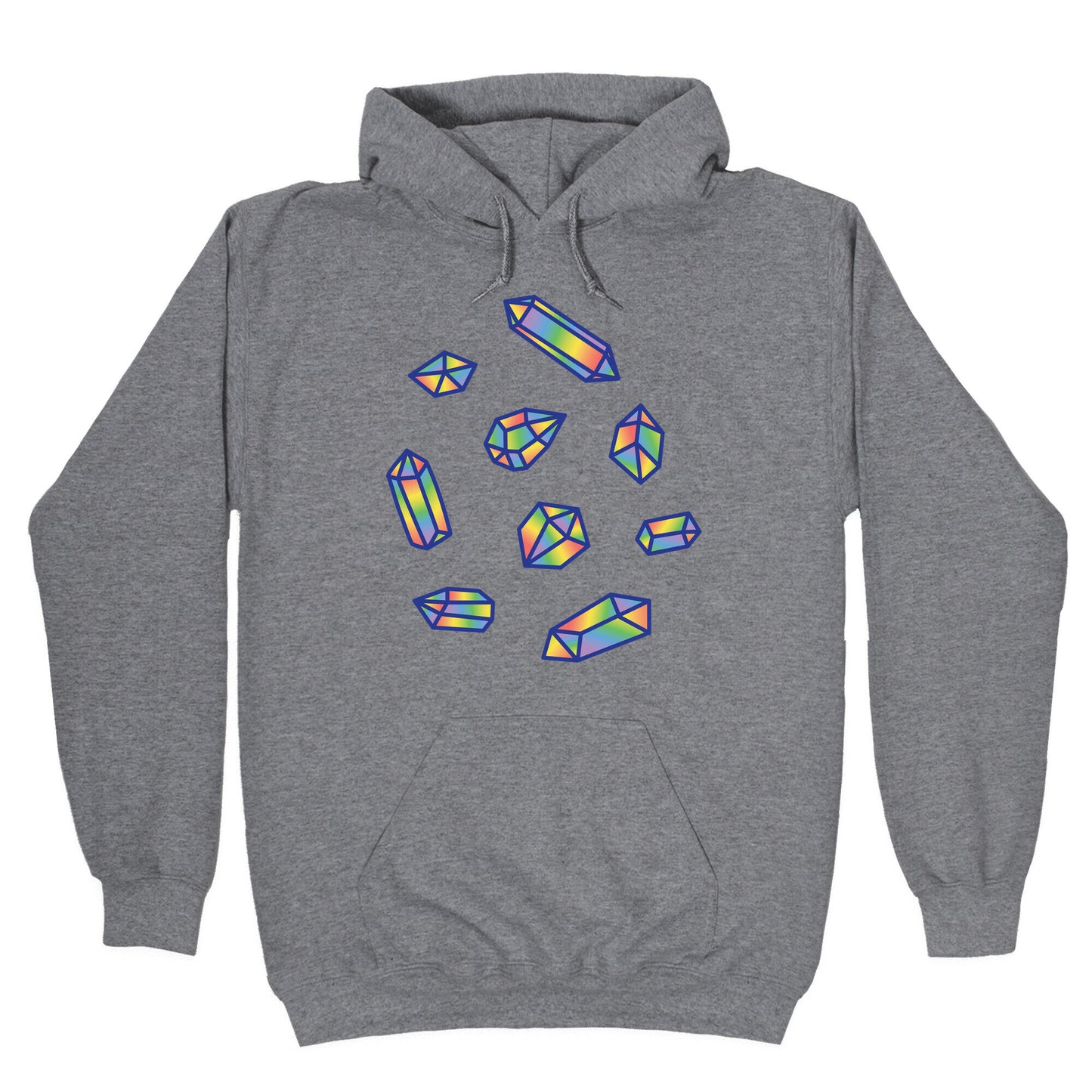 Rainbow Crystal Pattern Hoodie