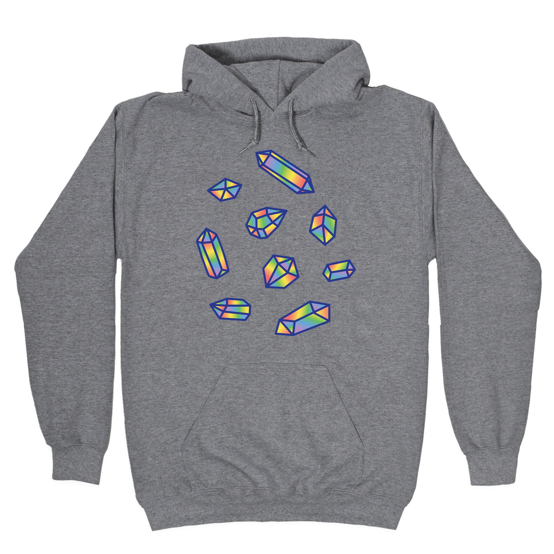 Rainbow Crystal Pattern Hoodie
