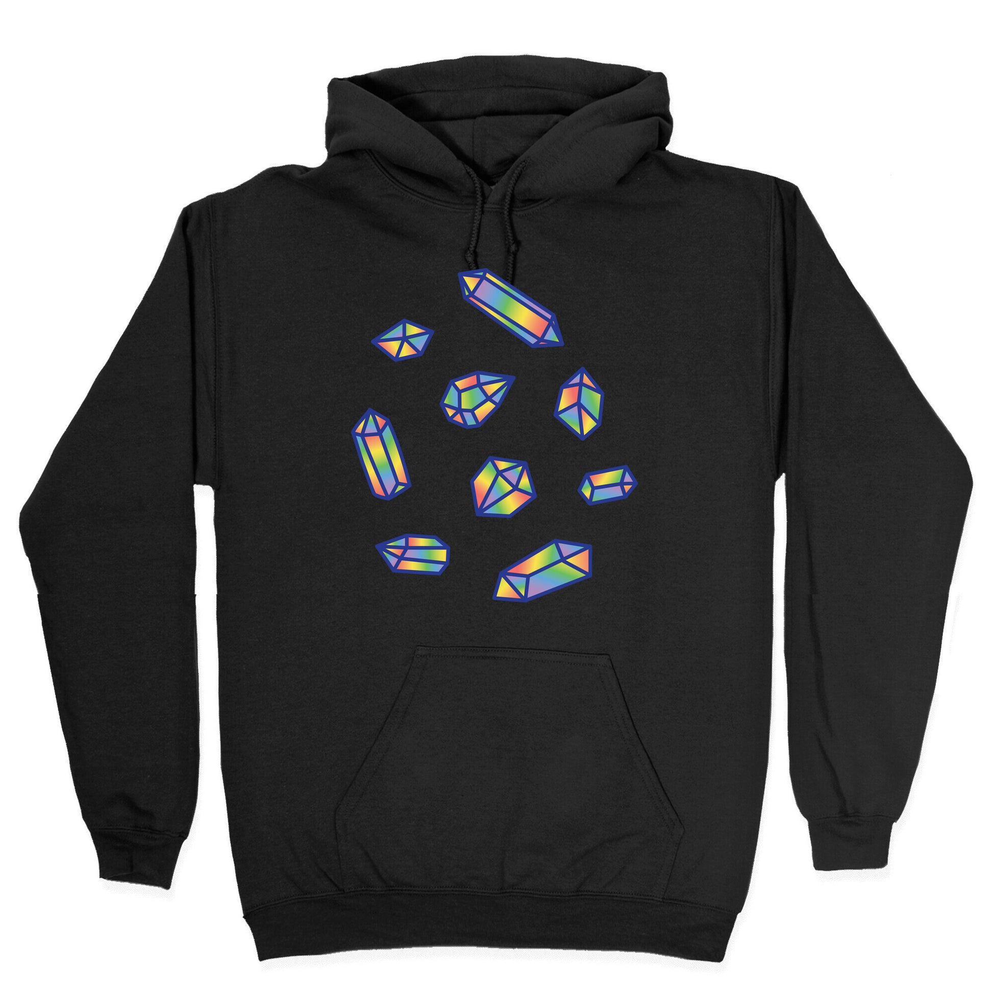 Rainbow Crystal Pattern Hoodie