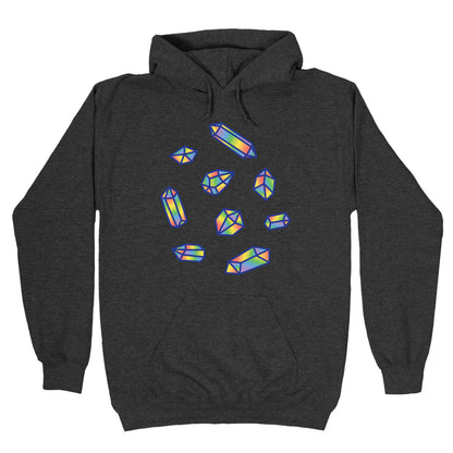 Rainbow Crystal Pattern Hoodie