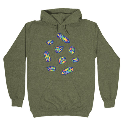 Rainbow Crystal Pattern Hoodie