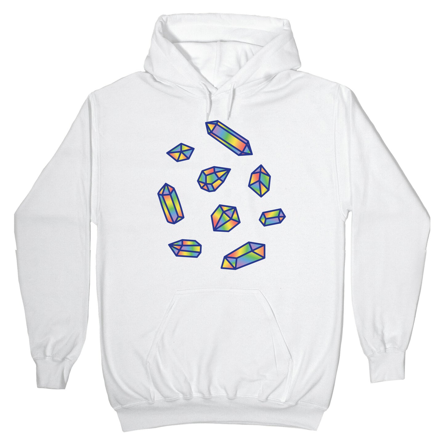 Rainbow Crystal Pattern Hoodie