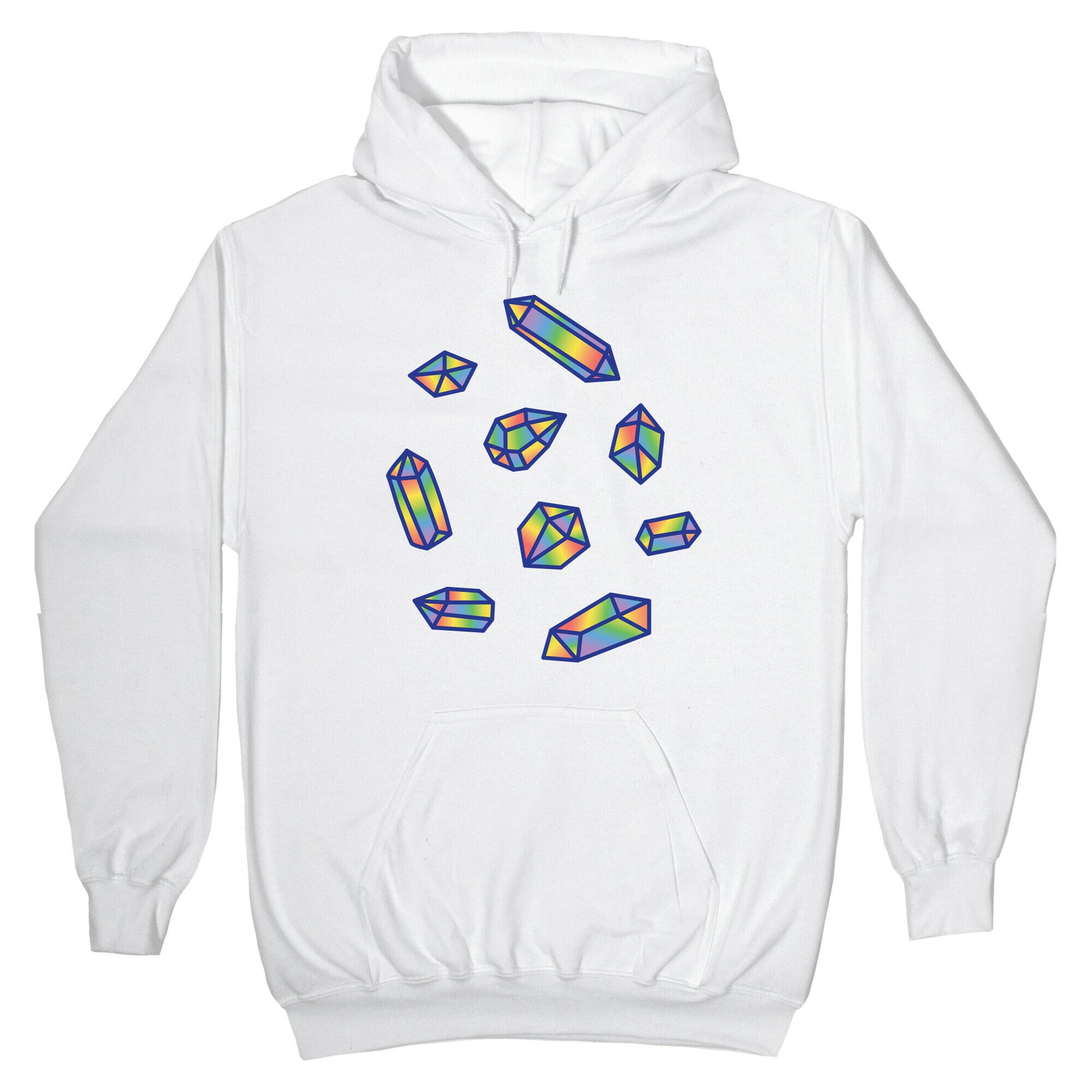 Rainbow Crystal Pattern Hoodie