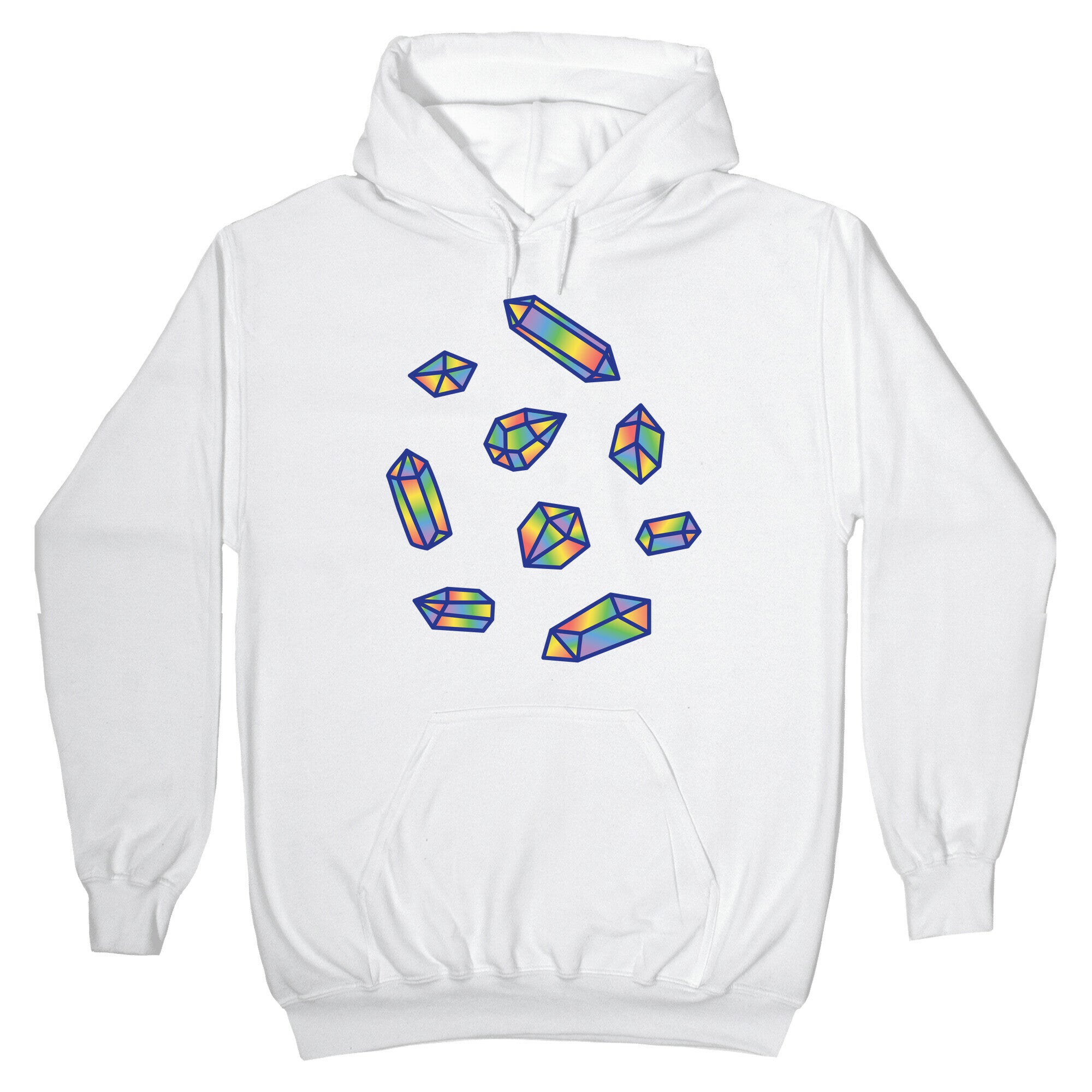 Rainbow Crystal Pattern Hoodie