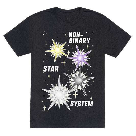 Non-Binary Star System Unisex Triblend Tee
