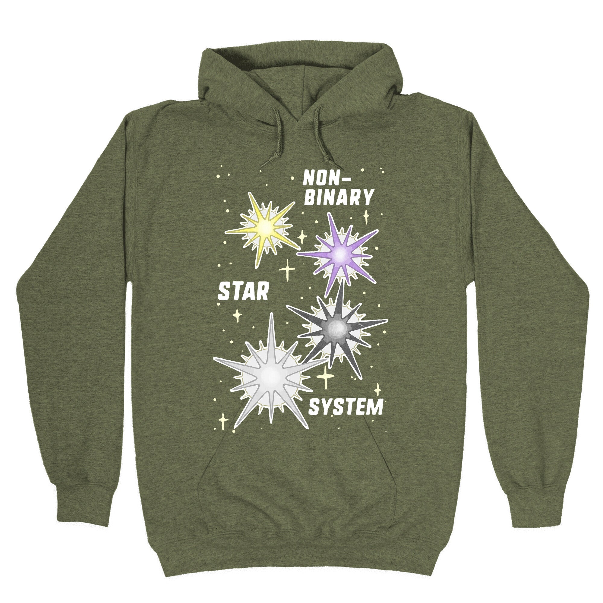 Non-Binary Star System Hoodie