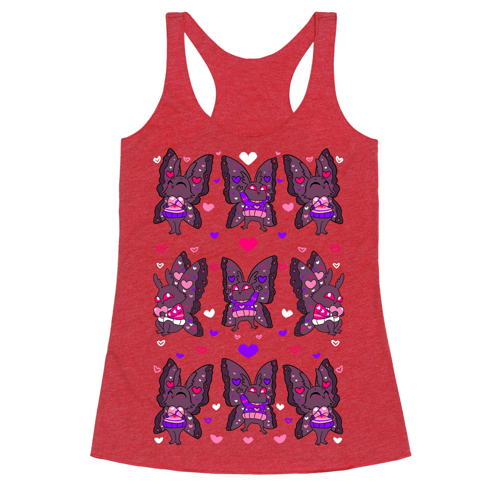 Mothman Love Tee Racerback Tank