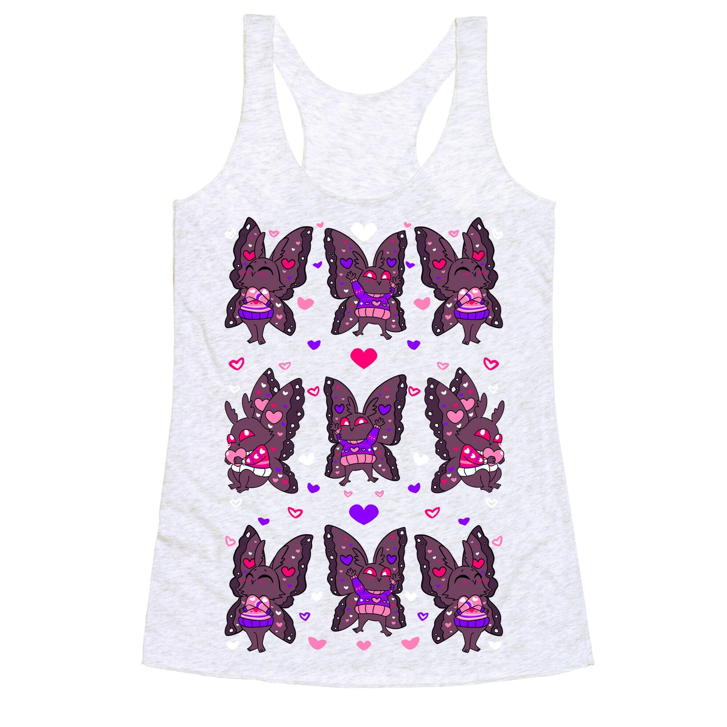 Mothman Love Tee Racerback Tank