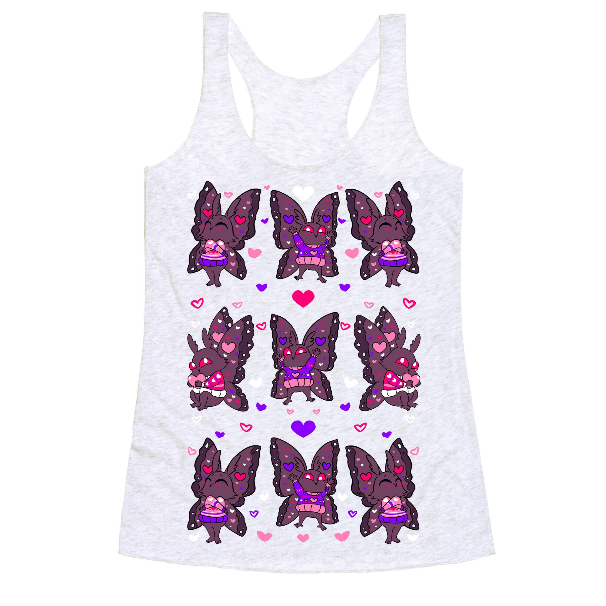 Mothman Love Tee Racerback Tank