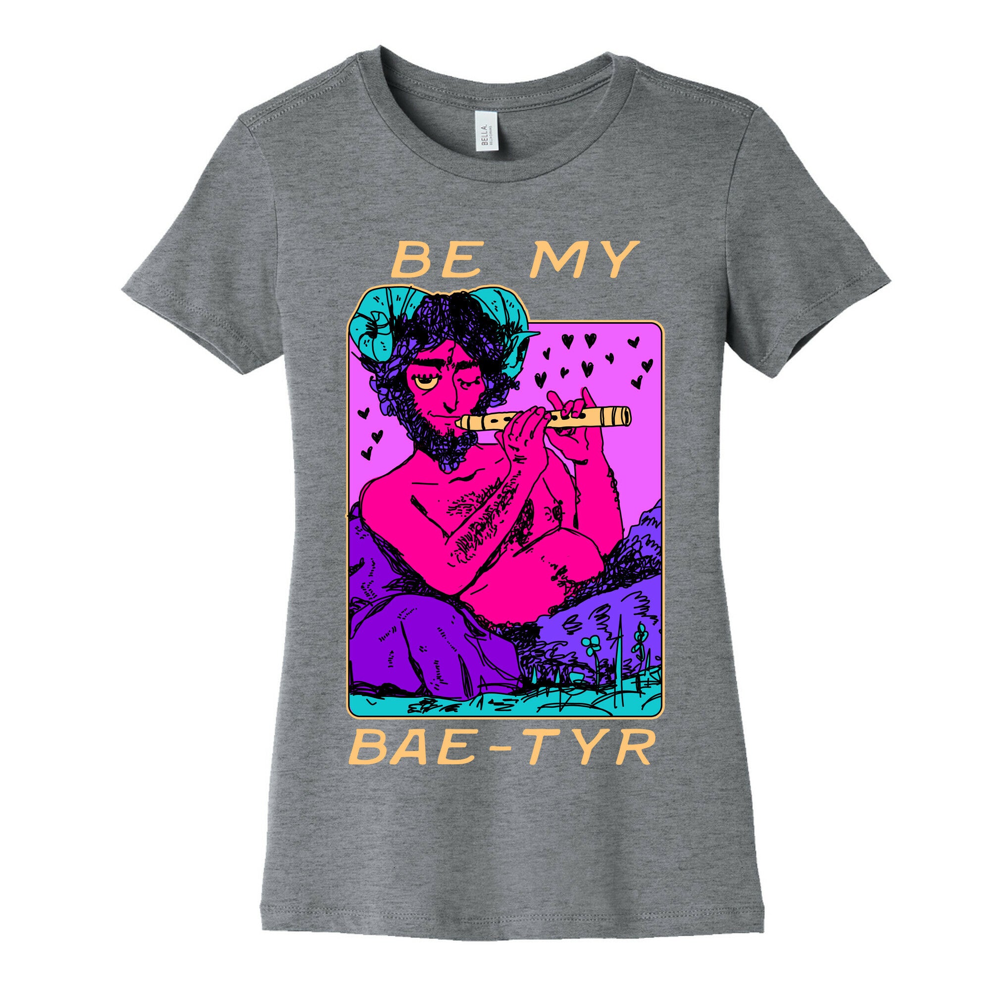 Be My Bae-tyr Valentine Satyr Women's Cotton Tee