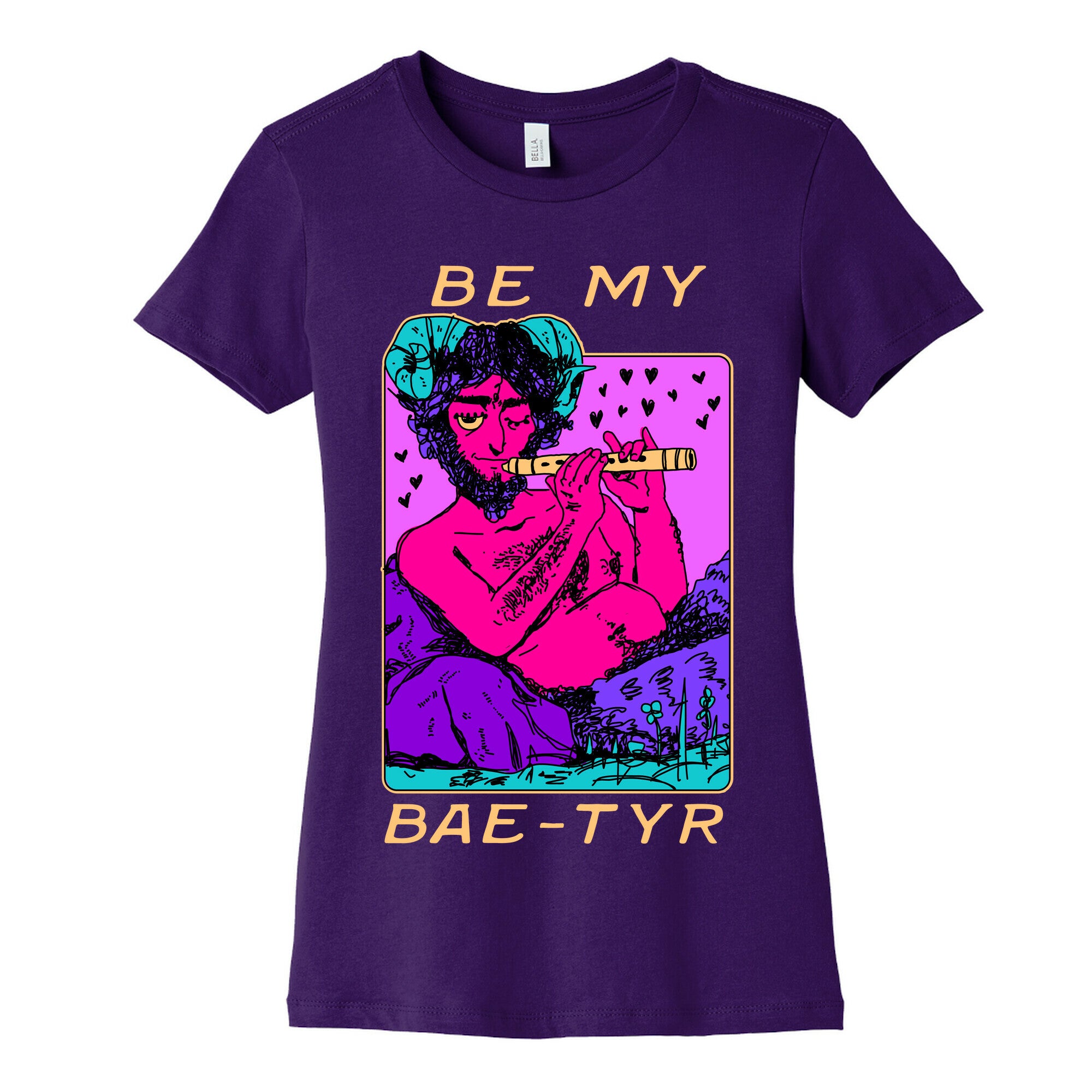 Be My Bae-tyr Valentine Satyr Women's Cotton Tee