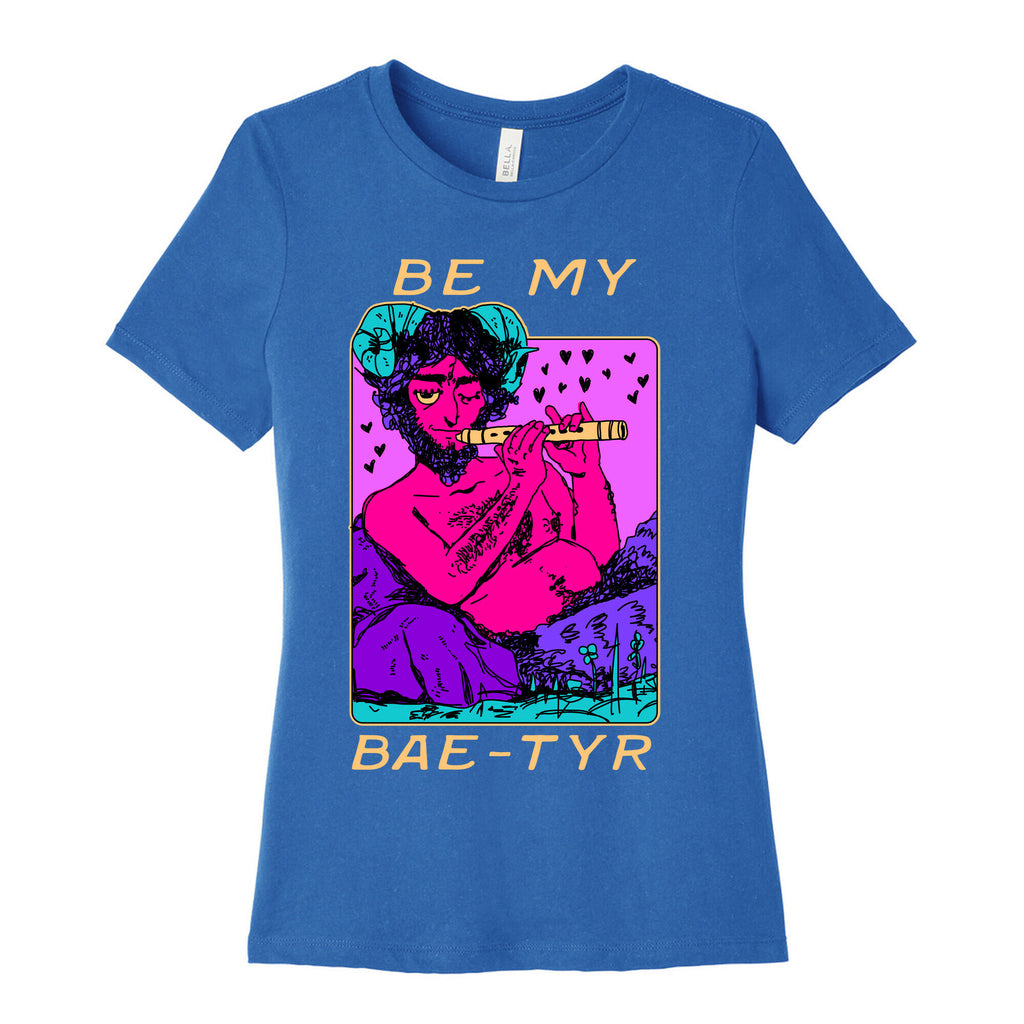 Be My Bae-tyr Valentine Satyr Women's Cotton Tee
