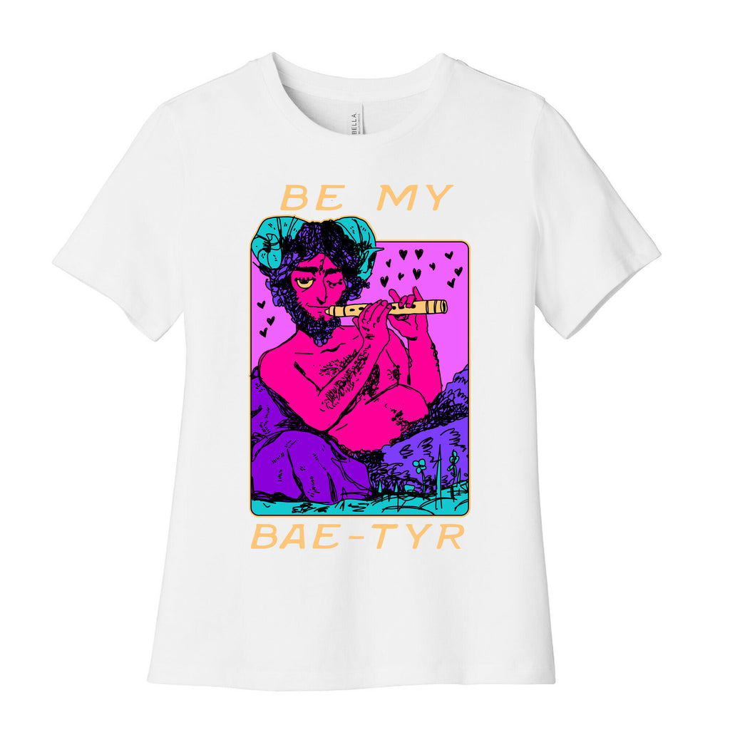 Be My Bae-tyr Valentine Satyr Women's Cotton Tee