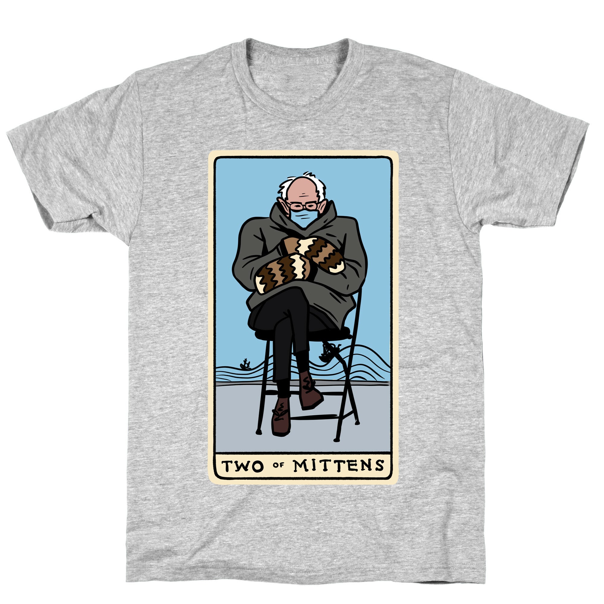 Two of Mittens (Bernie Tarot Parody) T-Shirt