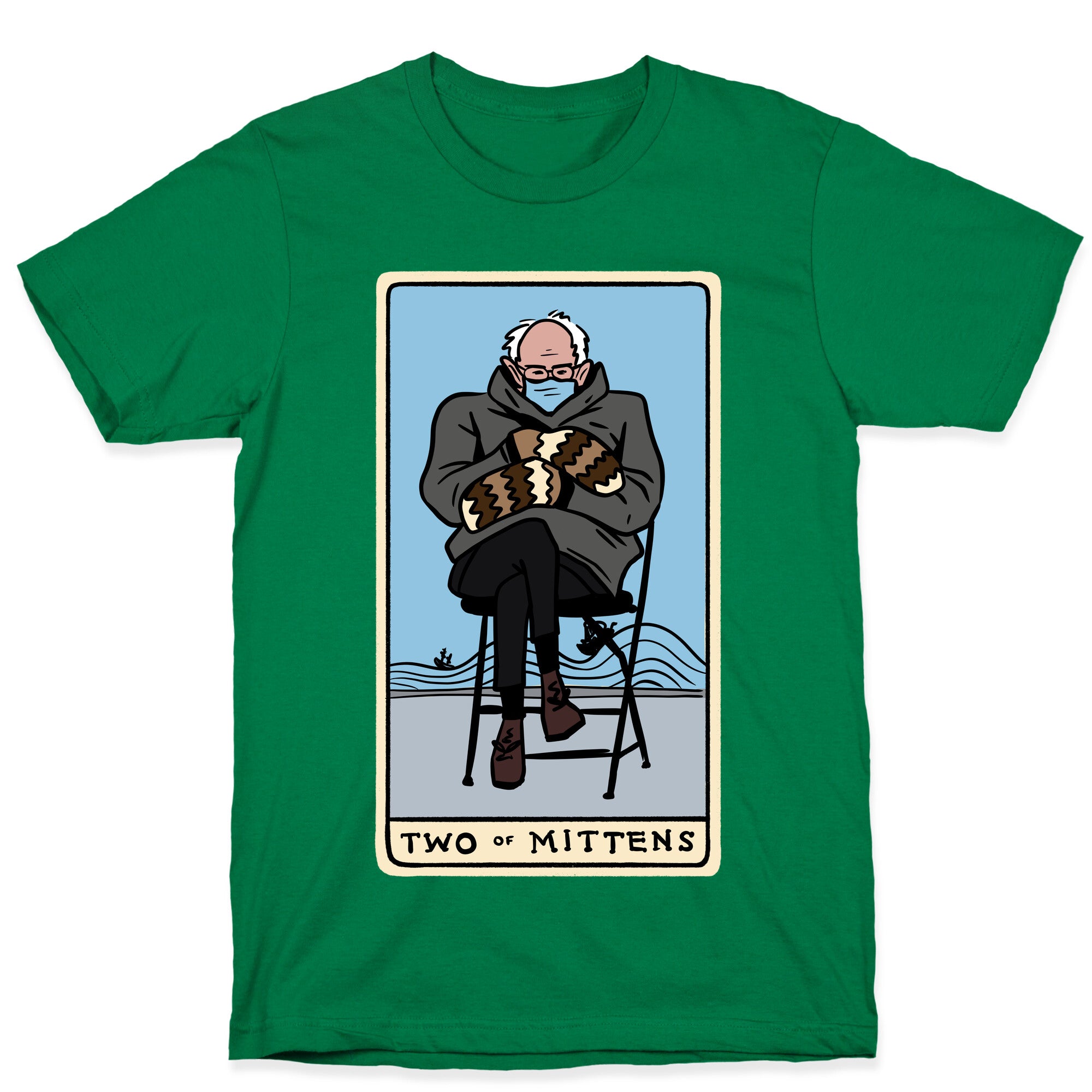 Two of Mittens (Bernie Tarot Parody) T-Shirt