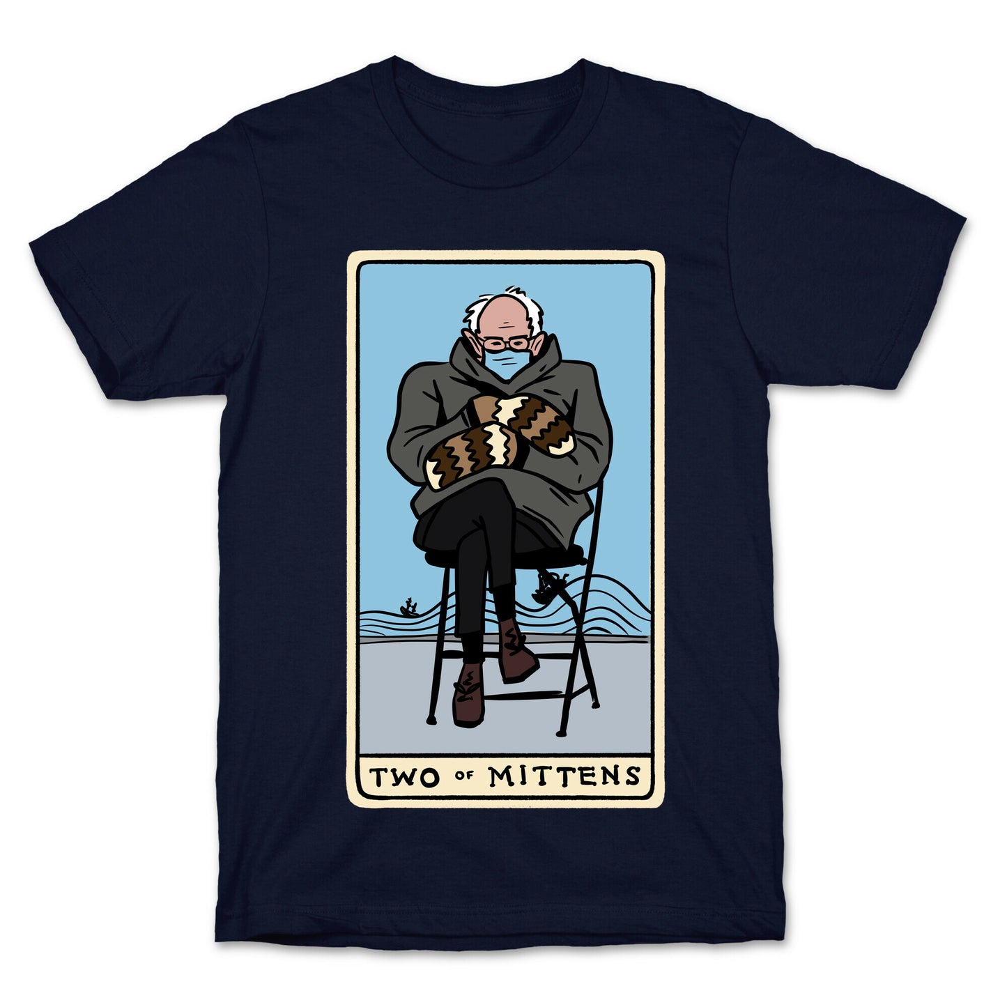 Two of Mittens (Bernie Tarot Parody) T-Shirt