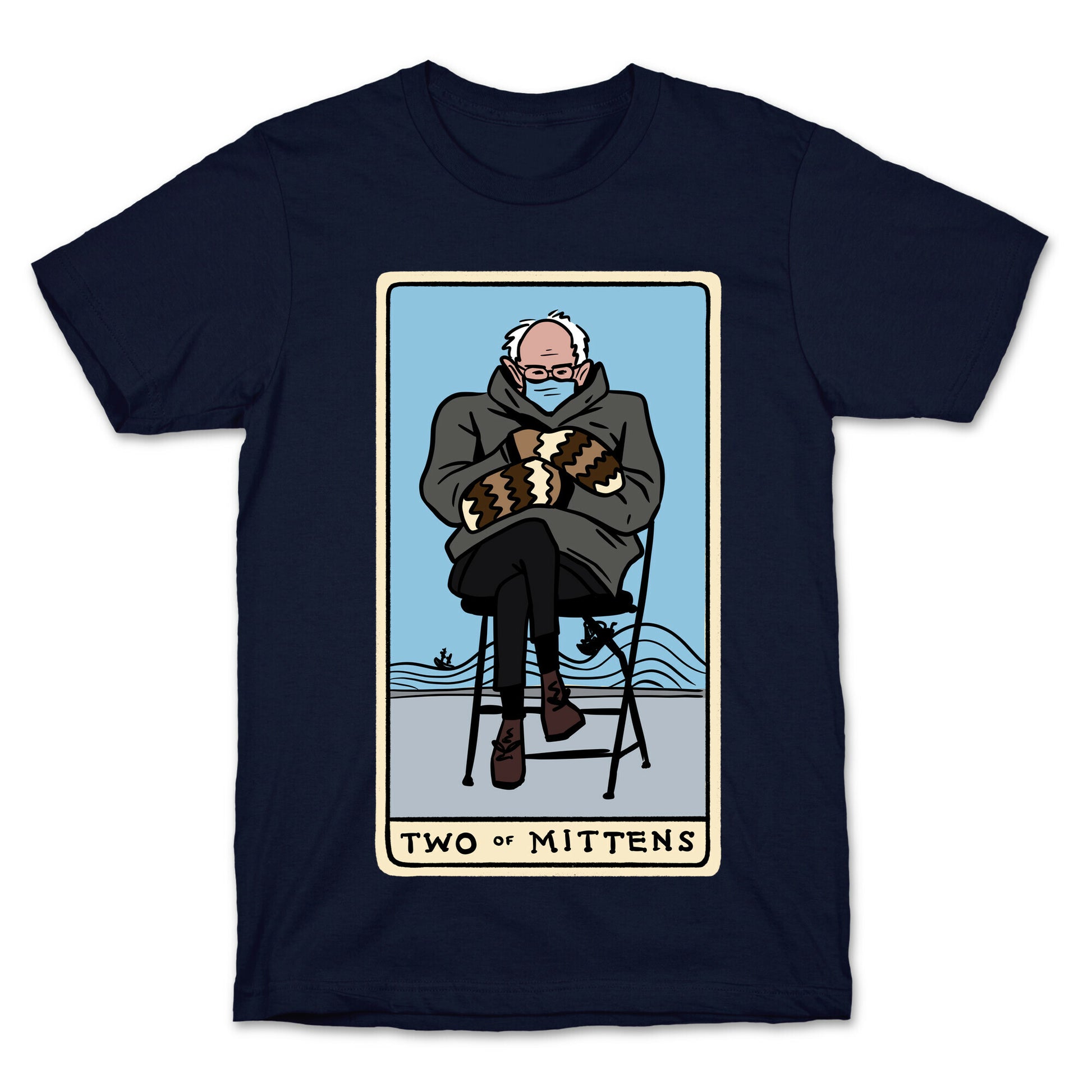 Two of Mittens (Bernie Tarot Parody) T-Shirt