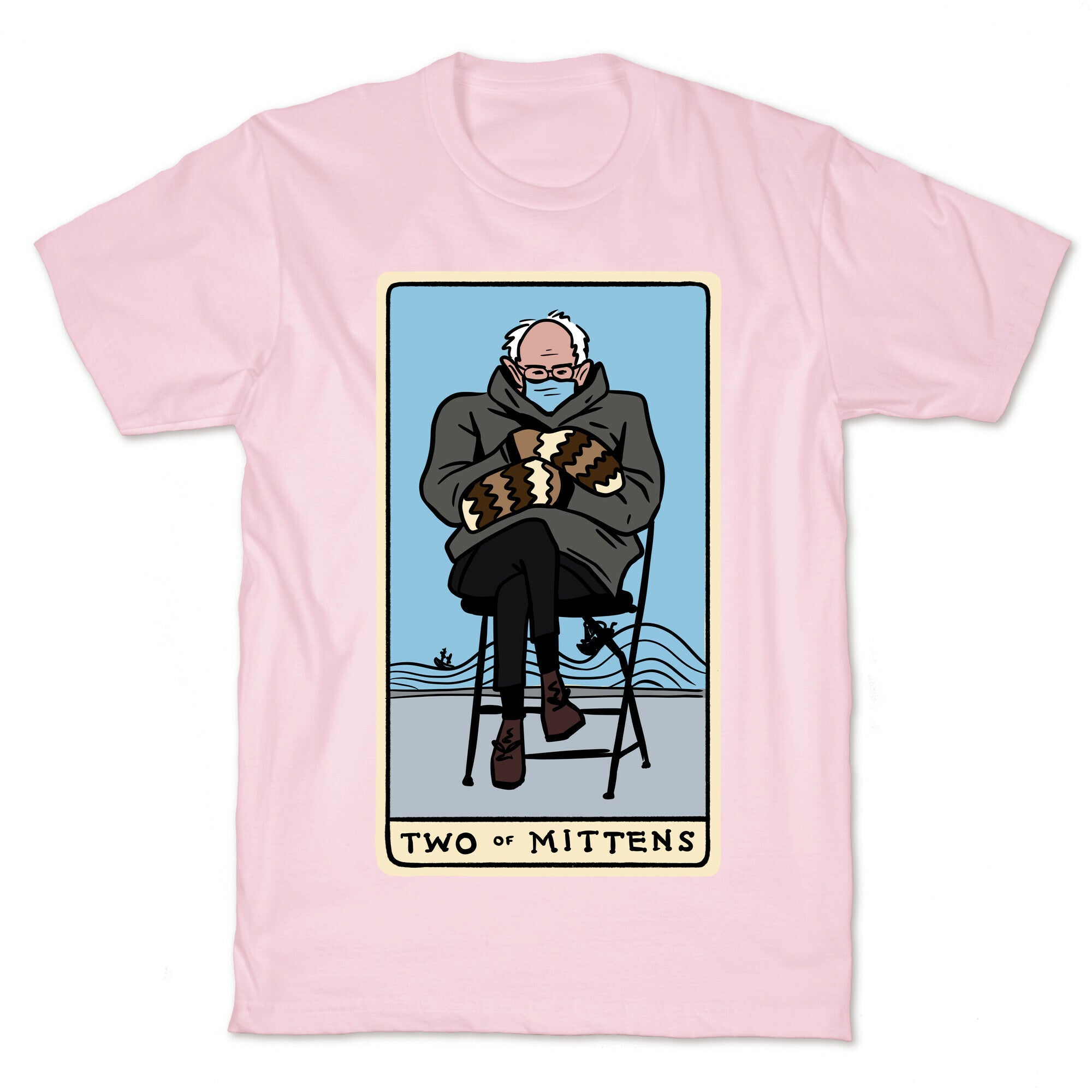 Two of Mittens (Bernie Tarot Parody) T-Shirt