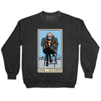 Two of Mittens (Bernie Tarot Parody) Crewneck Sweatshirt