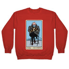 Two of Mittens (Bernie Tarot Parody) Crewneck Sweatshirt
