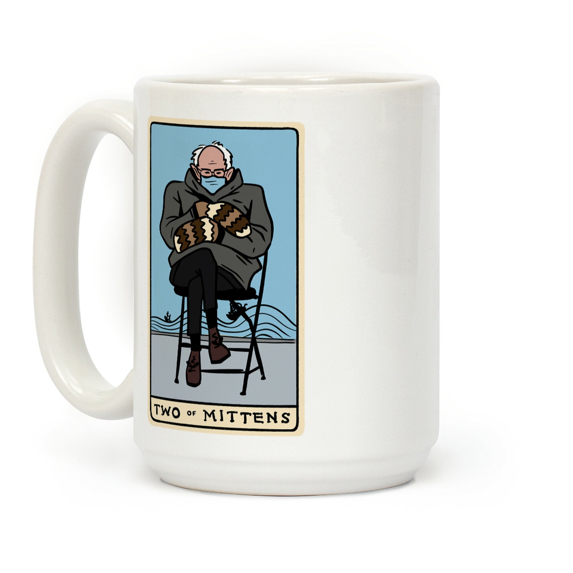 Two of Mittens (Bernie Tarot Parody) Coffee Mug