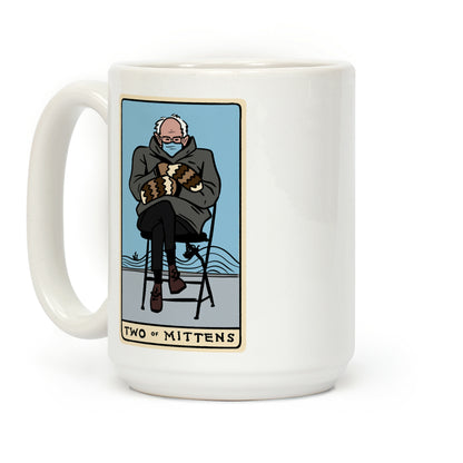 Two of Mittens (Bernie Tarot Parody) Coffee Mug