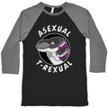 Asexual T-Rexual Baseball Tee