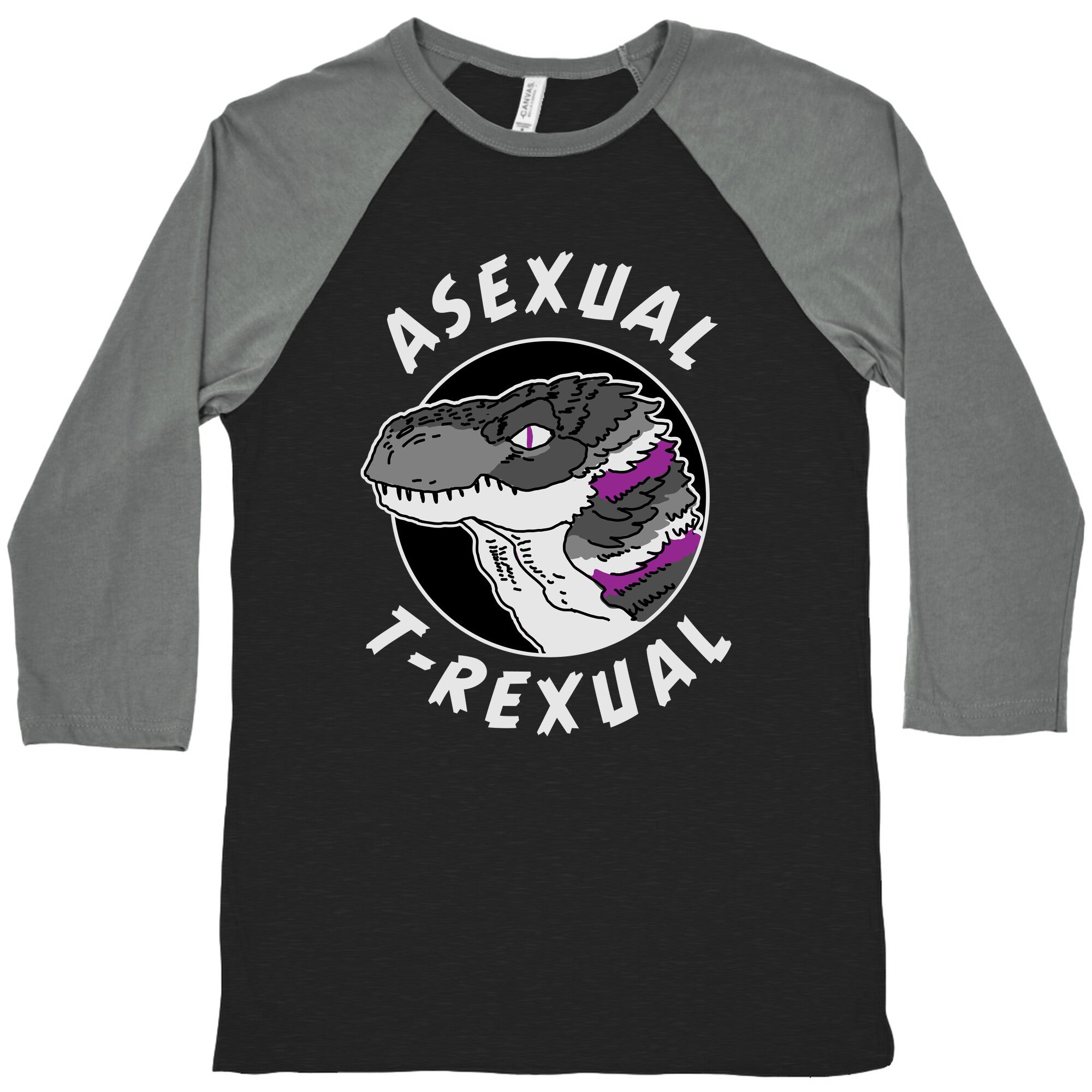Asexual T-Rexual Baseball Tee