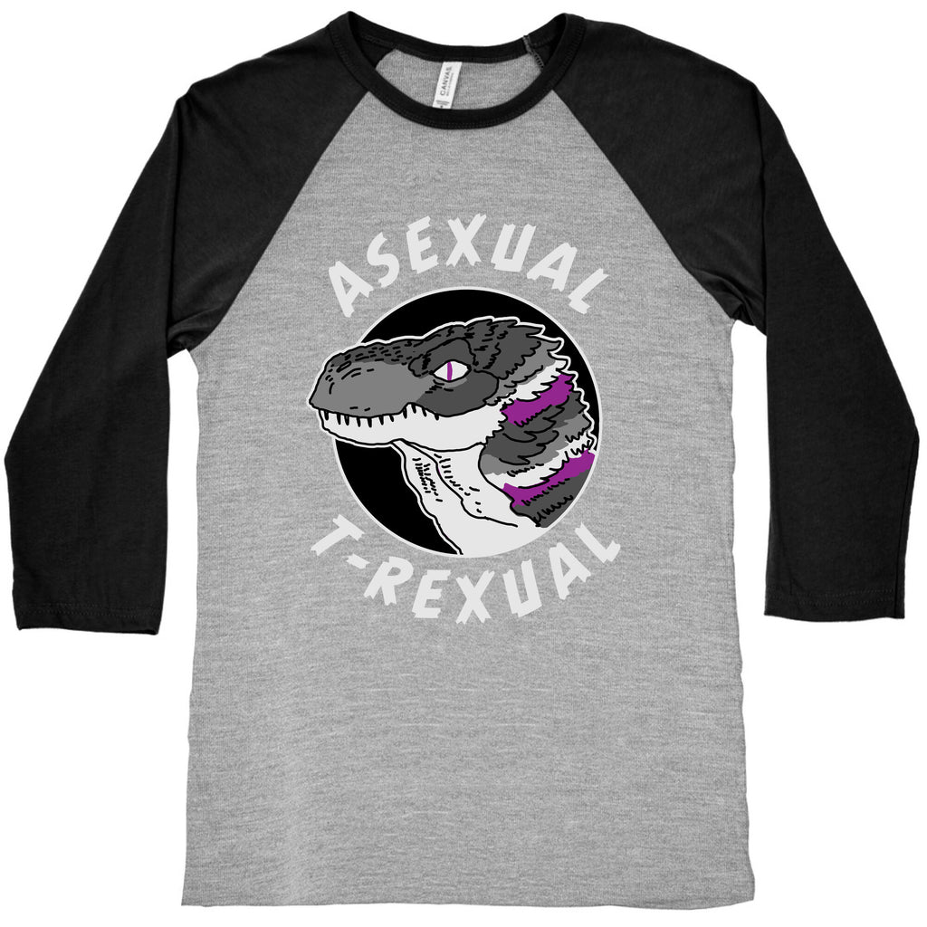 Asexual T-Rexual Baseball Tee