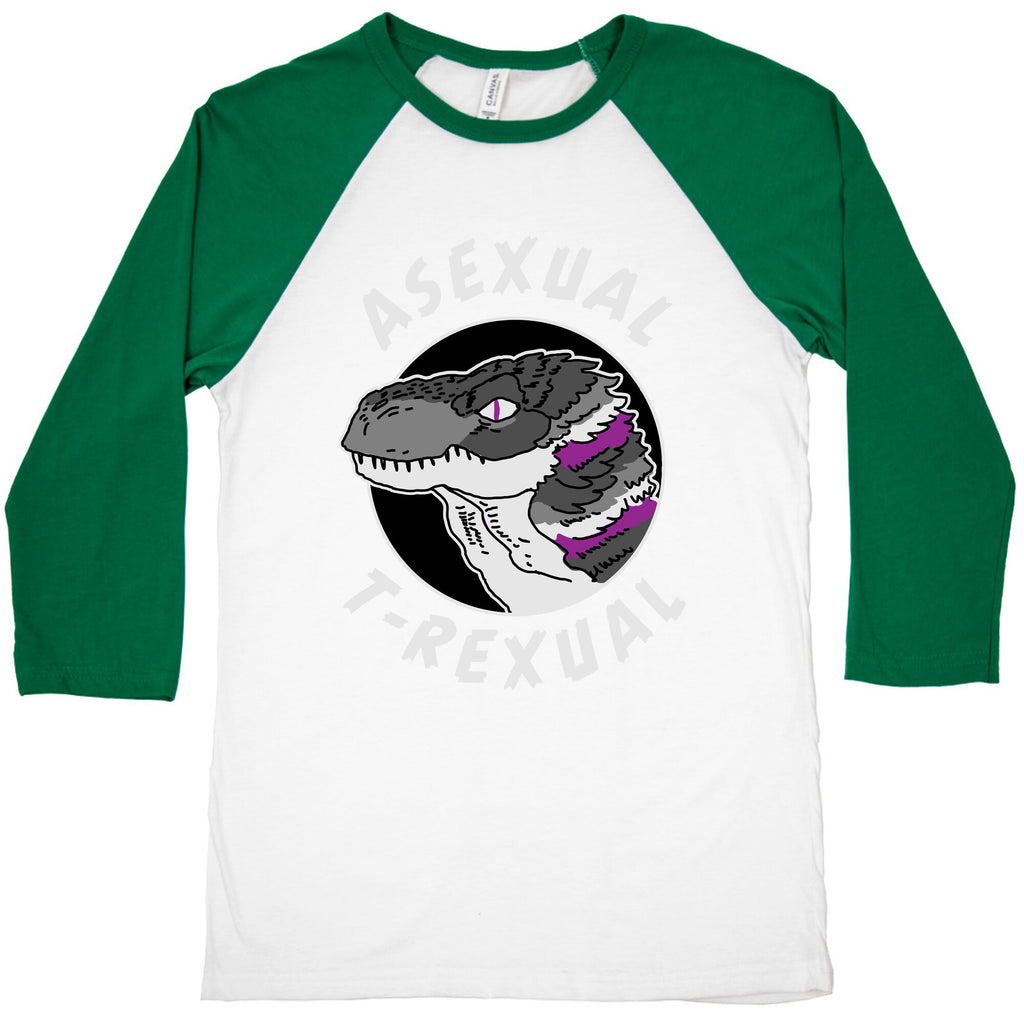 Asexual T-Rexual Baseball Tee