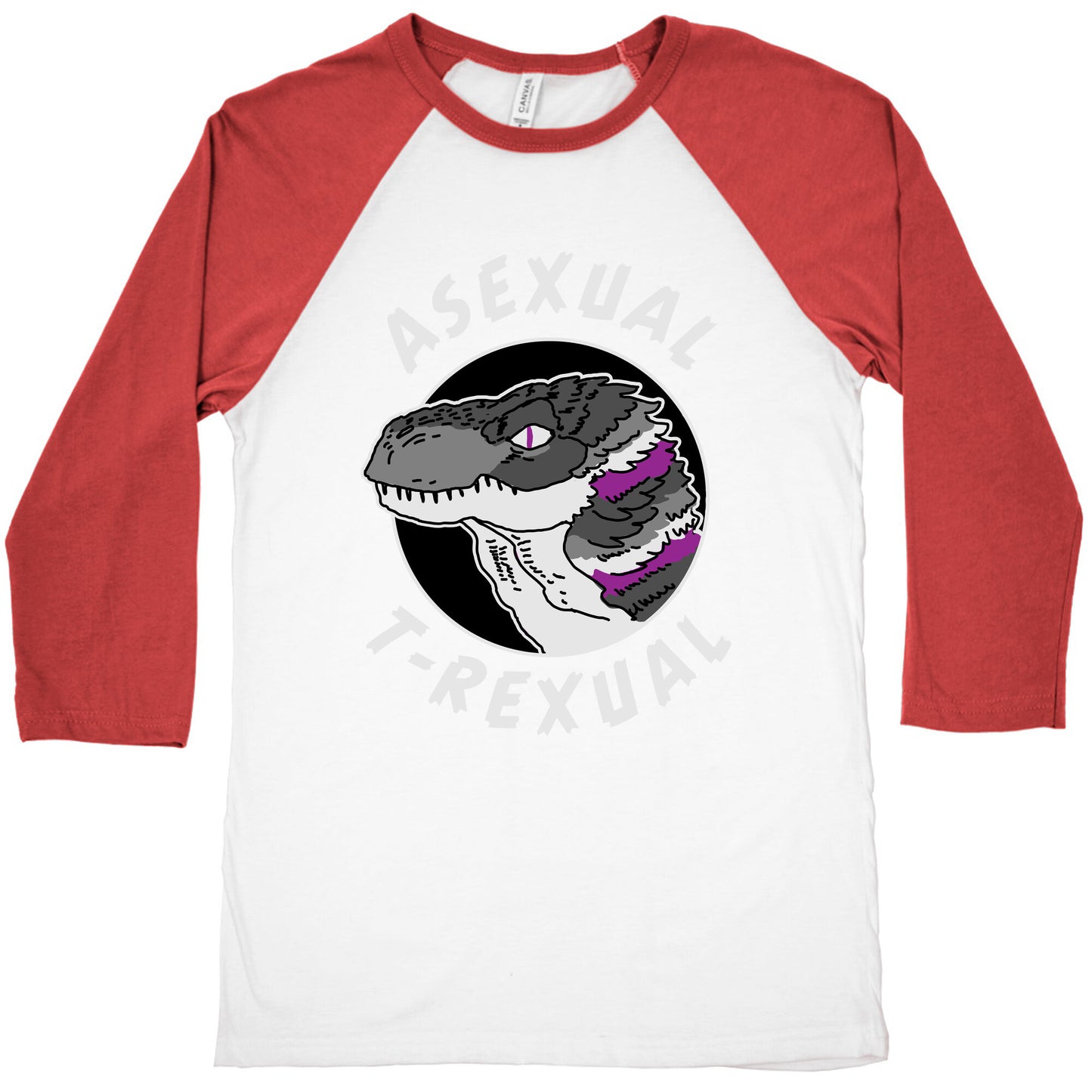 Asexual T-Rexual Baseball Tee