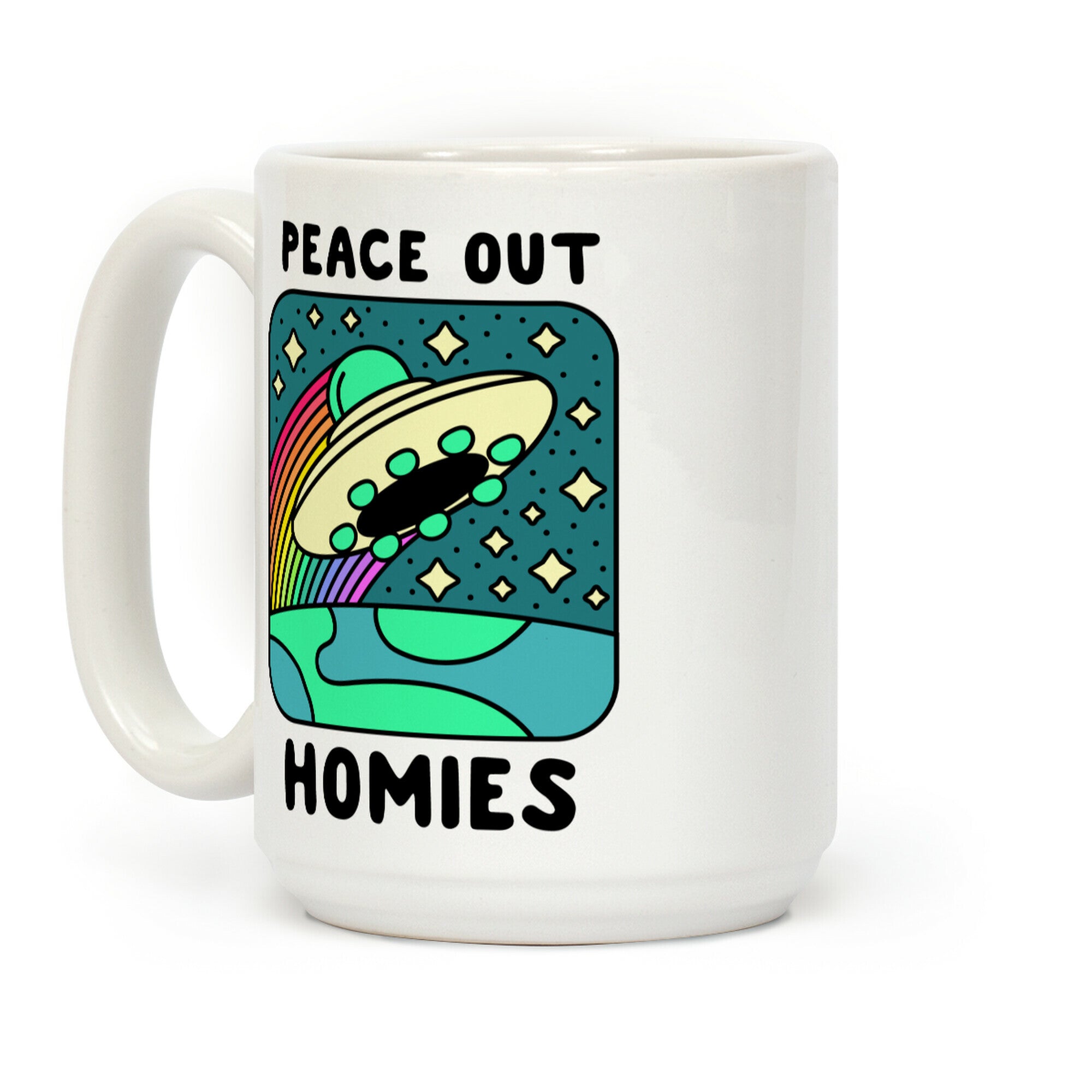 Peace Out Homies Coffee Mug