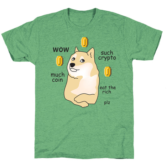DogeCoin Parody Unisex Triblend Tee