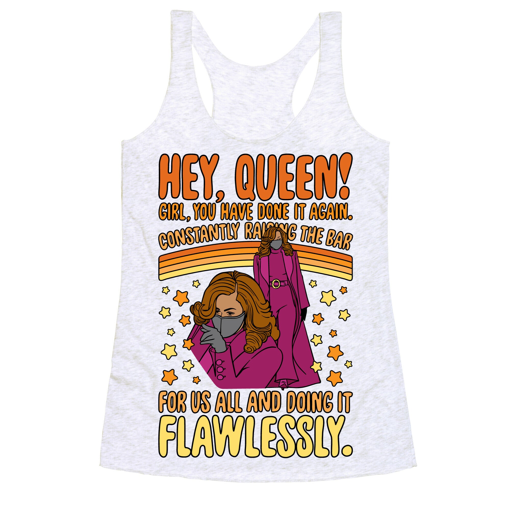 Hey Queen Michelle Obama Inauguration Racerback Tank