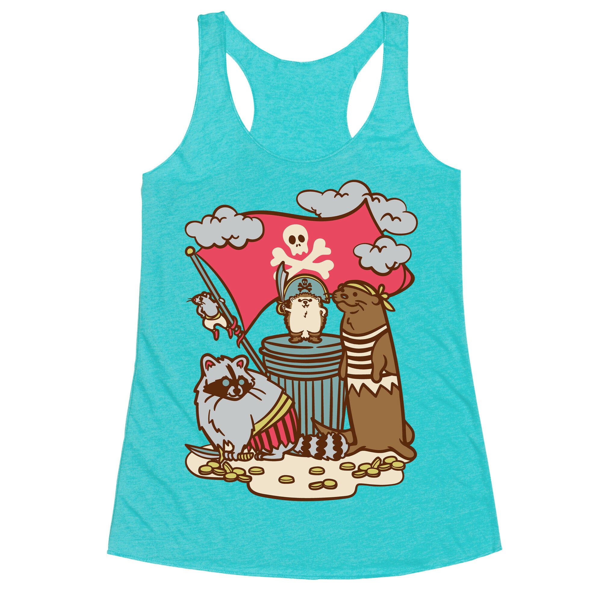 Captain Hedgie's Salty Crew Racerback Tank