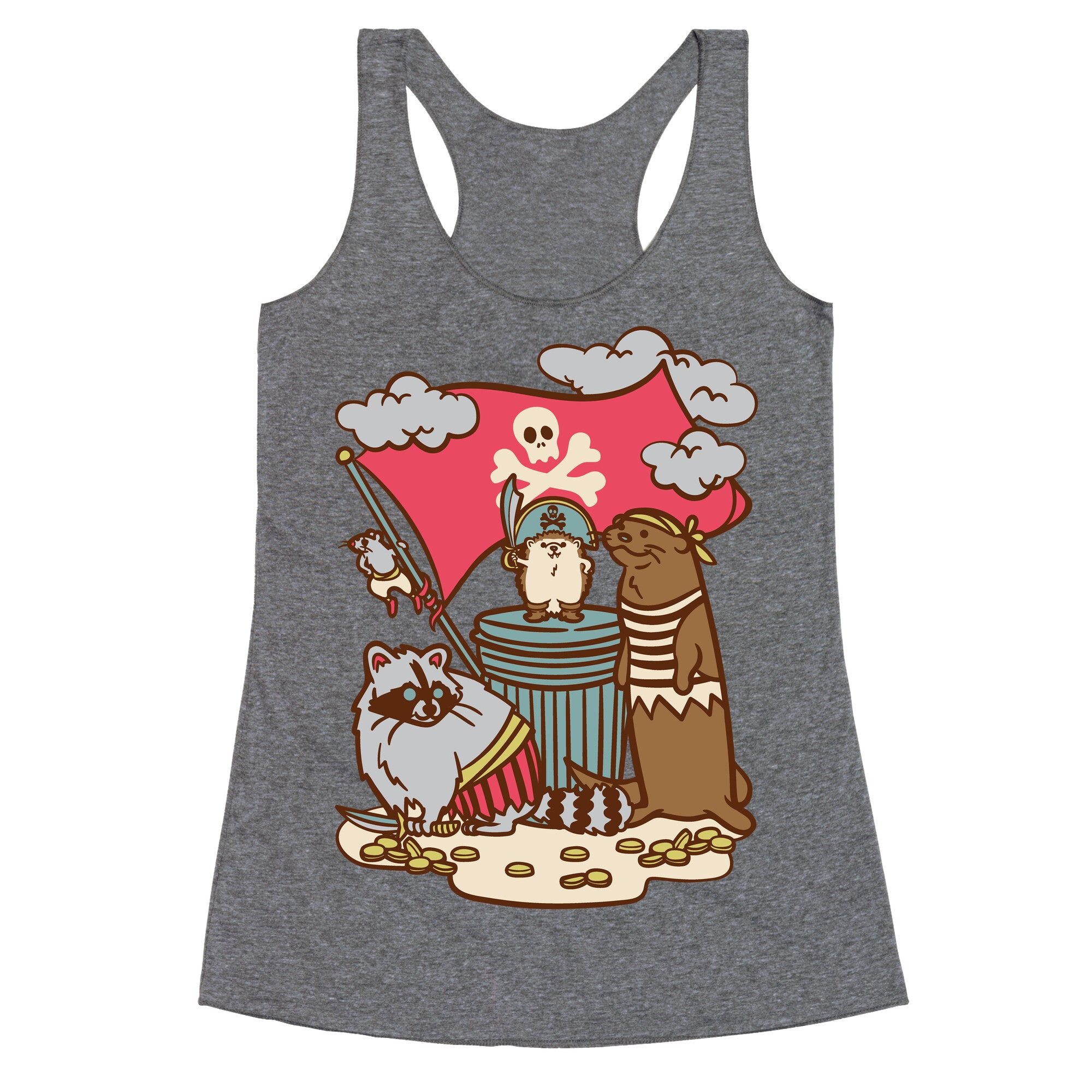 Captain Hedgie's Salty Crew Racerback Tank