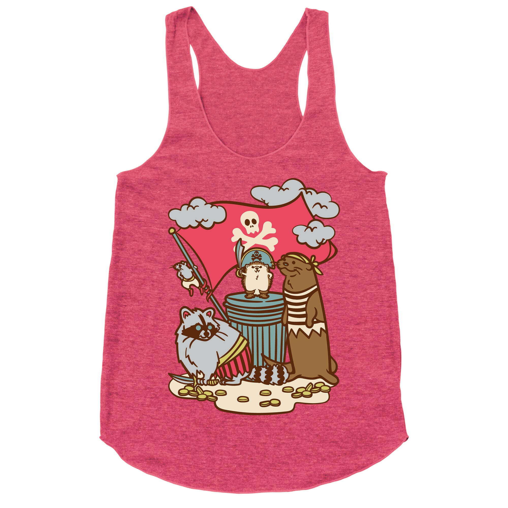 Captain Hedgie's Salty Crew Racerback Tank