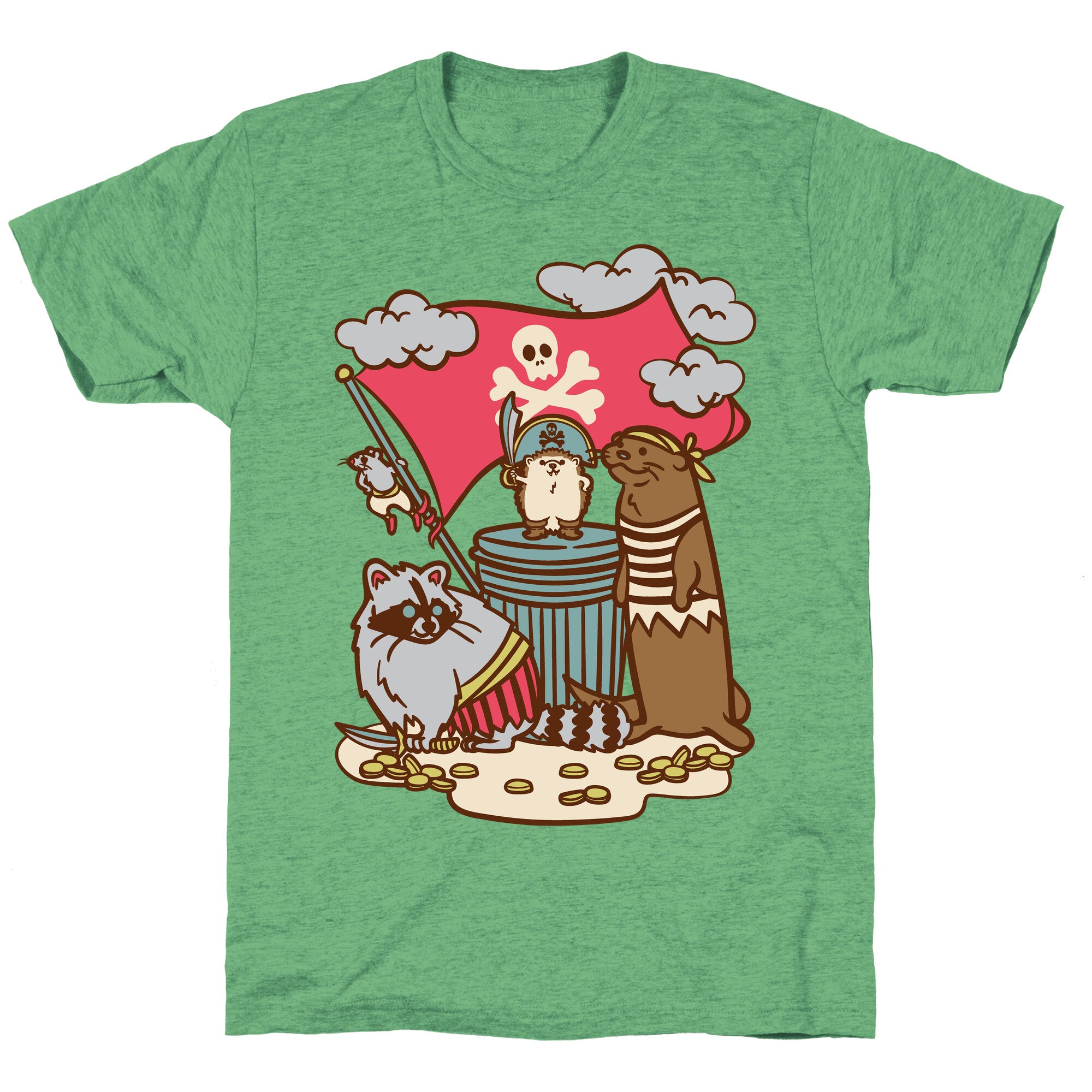 Captain Hedgie's Salty Crew White Print Unisex Triblend Tee