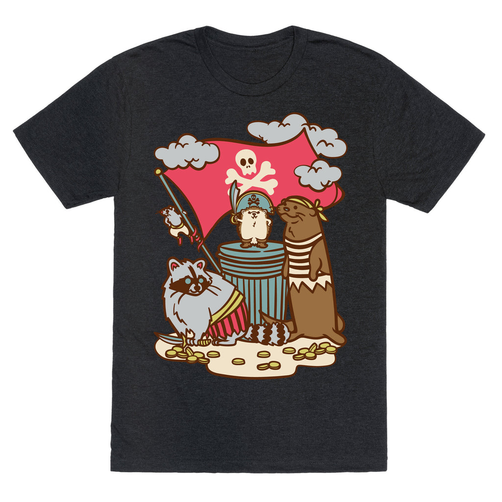 Captain Hedgie's Salty Crew White Print Unisex Triblend Tee